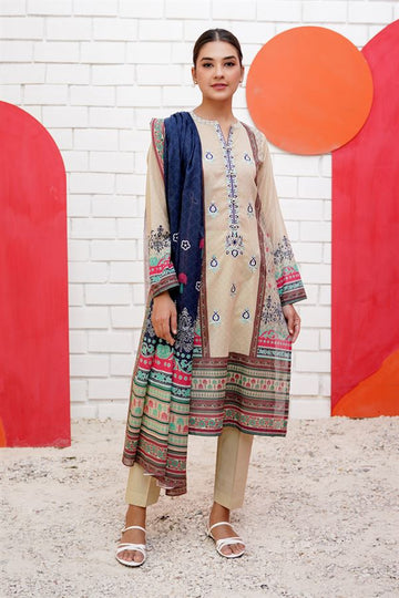 Zellbury Pebble Grey Eid Lawn 2022 Online Shopping